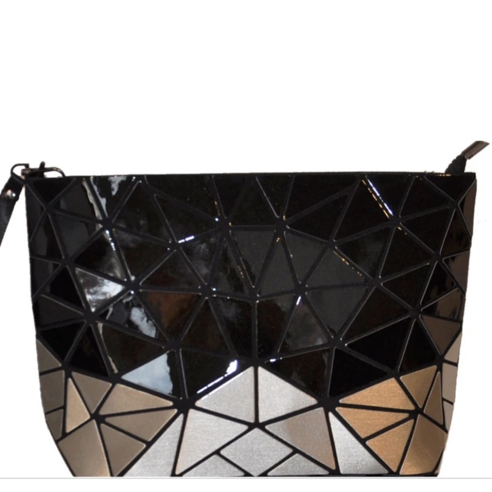 Patrizia Luca Two Tone Geometric Clutch